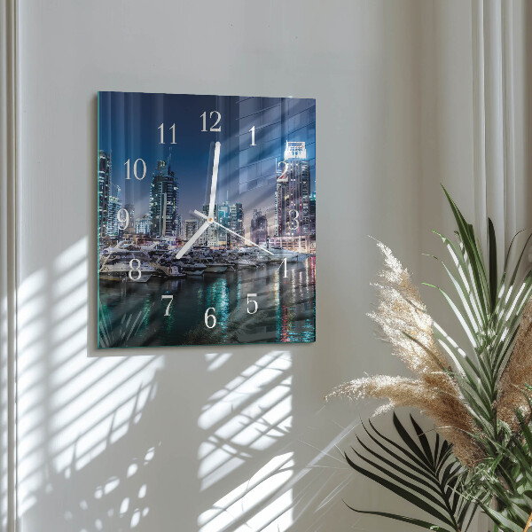 Square wall clock Horizon