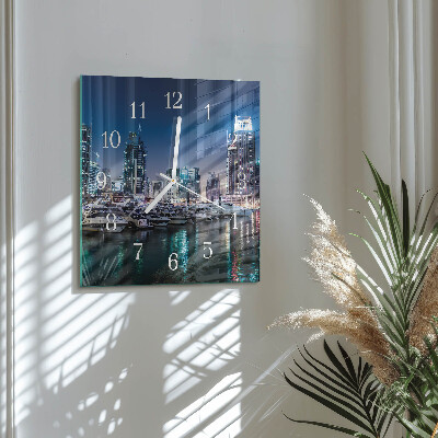 Square wall clock Horizon