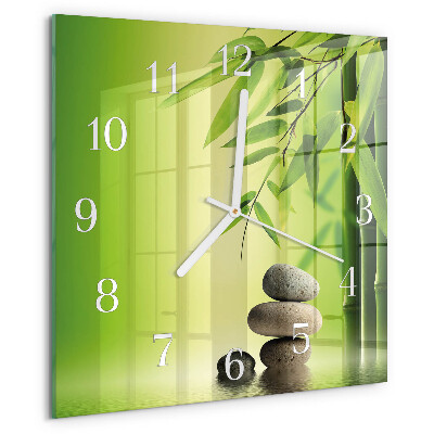 Square wall clock Stones