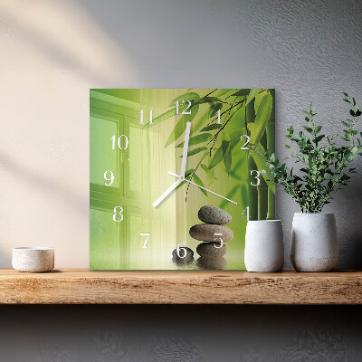 Square wall clock Stones