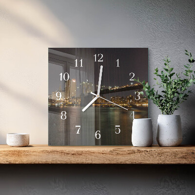 Square wall clock Horizon