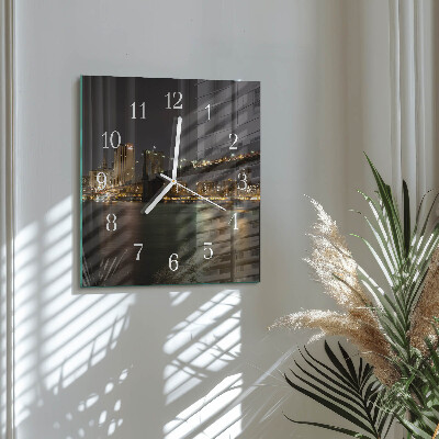 Square wall clock Horizon