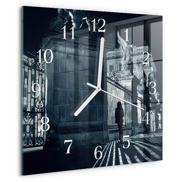 Square wall clock Hradčany