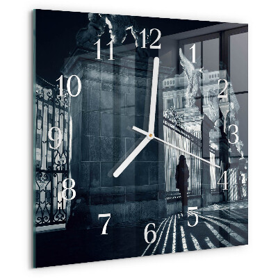 Square wall clock Hradčany