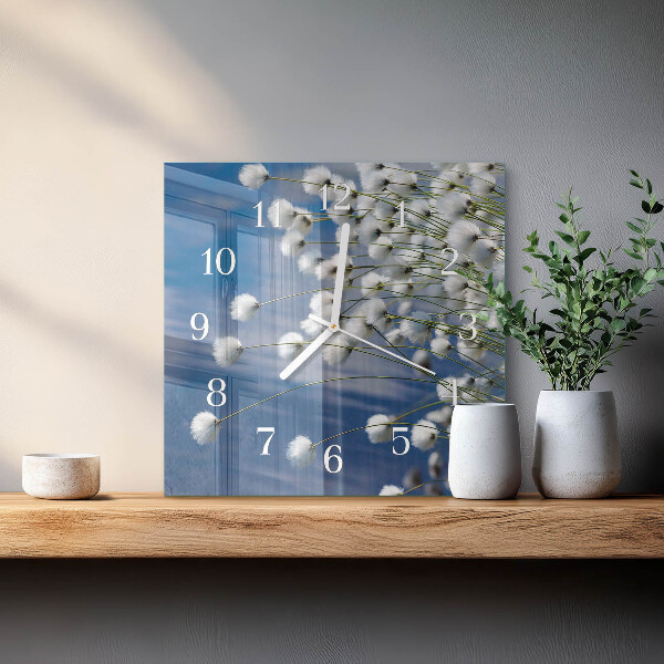 Square wall clock Cotton