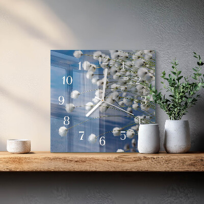 Square wall clock Cotton