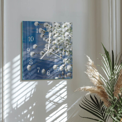 Square wall clock Cotton