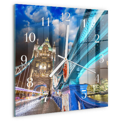 Square wall clock Bridge
