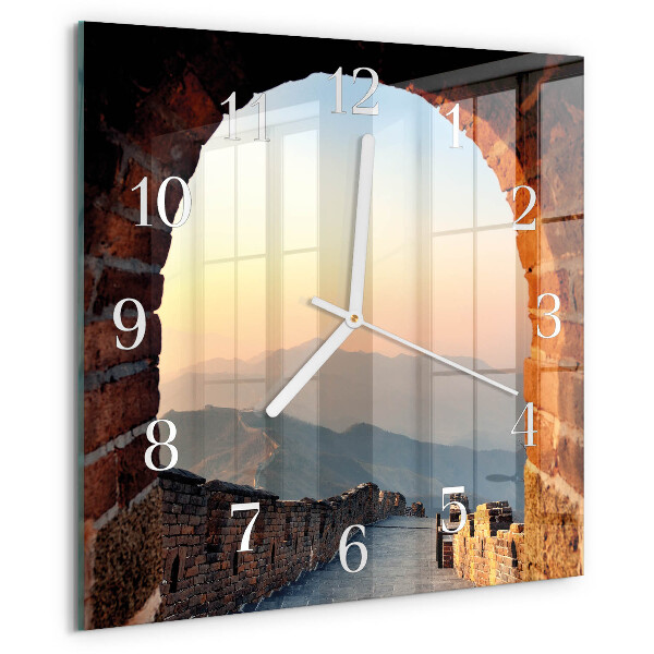 Square wall clock Great Wall of China