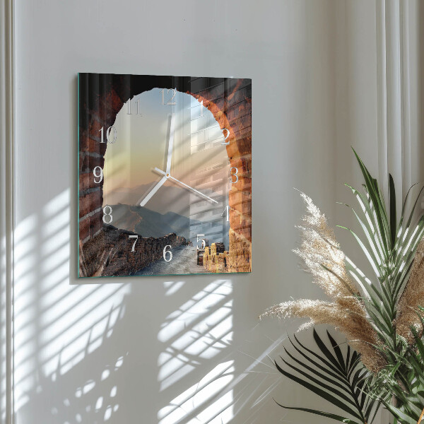 Square wall clock Great Wall of China