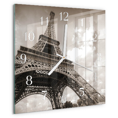 Square wall clock Paris