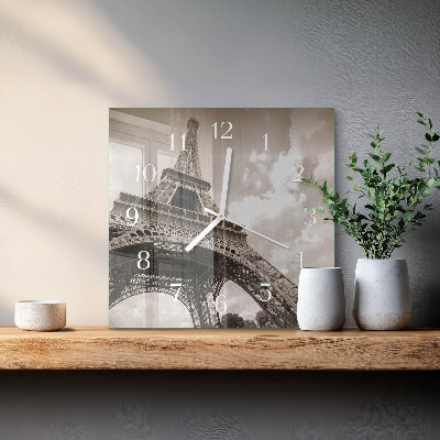 Square wall clock Paris