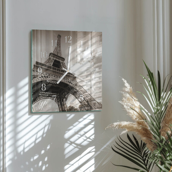 Square wall clock Paris