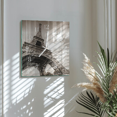 Square wall clock Paris