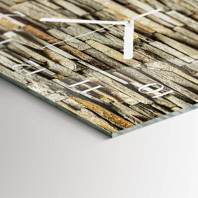 Square wall clock Stones