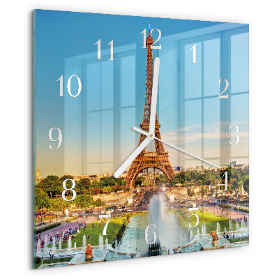Square wall clock Paris