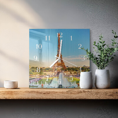 Square wall clock Paris