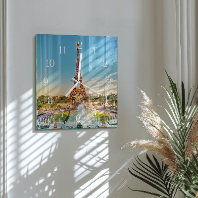 Square wall clock Paris