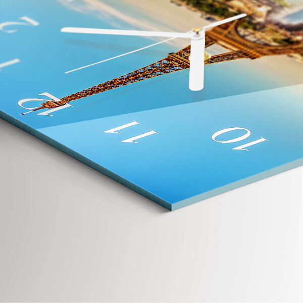 Square wall clock Paris