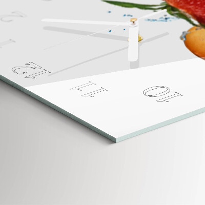 Square wall clock Grapefruit