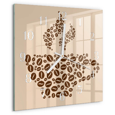 Square wall clock Coffee