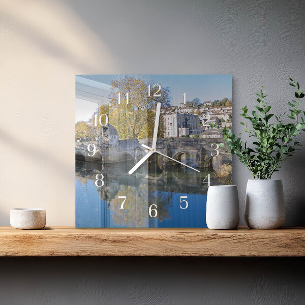 Square wall clock Bridge