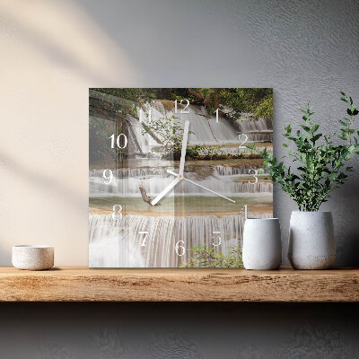 Square wall clock Cascade