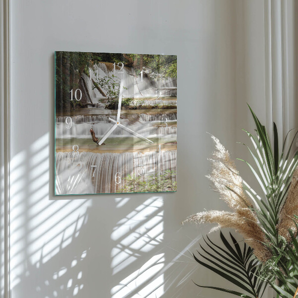 Square wall clock Cascade