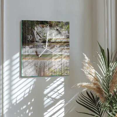 Square wall clock Cascade