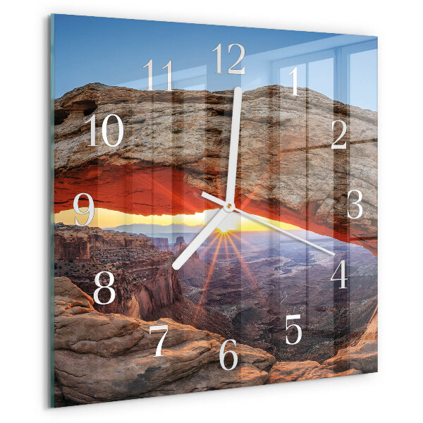Square wall clock Grand Canyon