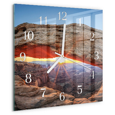 Square wall clock Grand Canyon