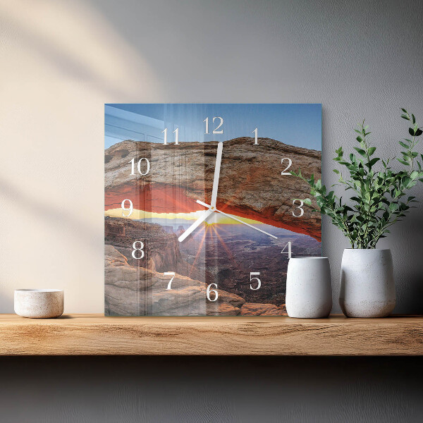 Square wall clock Grand Canyon