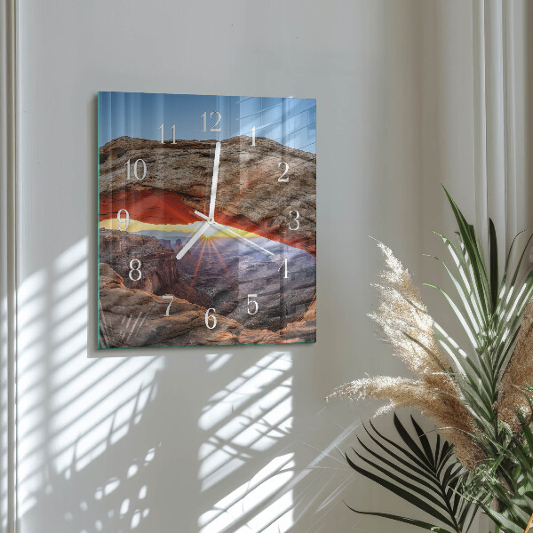 Square wall clock Grand Canyon