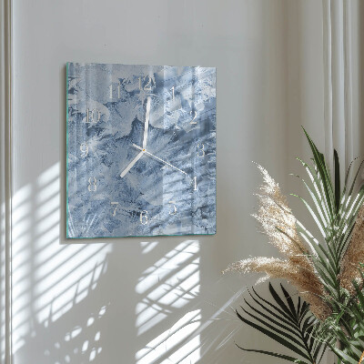 Square wall clock Snowflakes