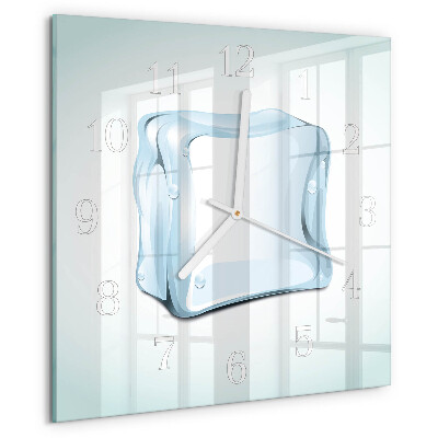 Square wall clock Ice