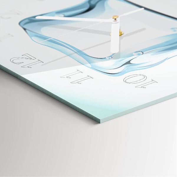 Square wall clock Ice