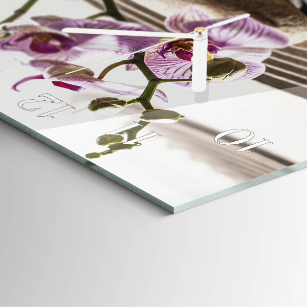 Square wall clock Sand Orchid