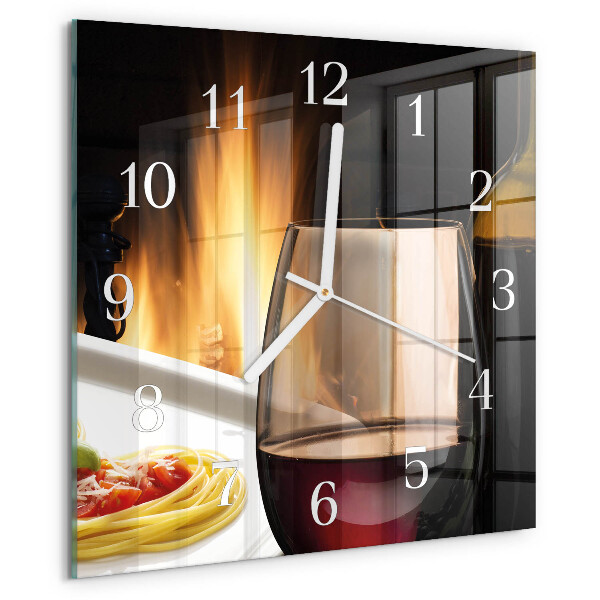 Square wall clock Spaghetti