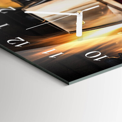 Square wall clock Spaghetti