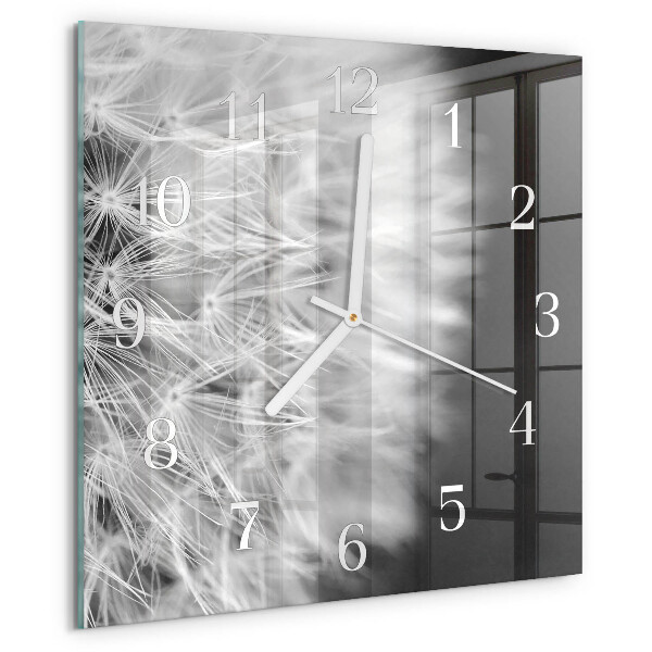 Square wall clock Dandelion
