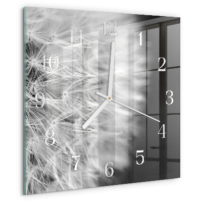 Square wall clock Dandelion