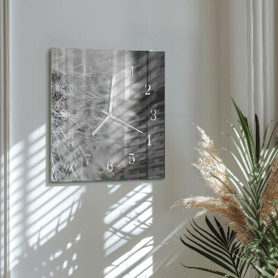 Square wall clock Dandelion