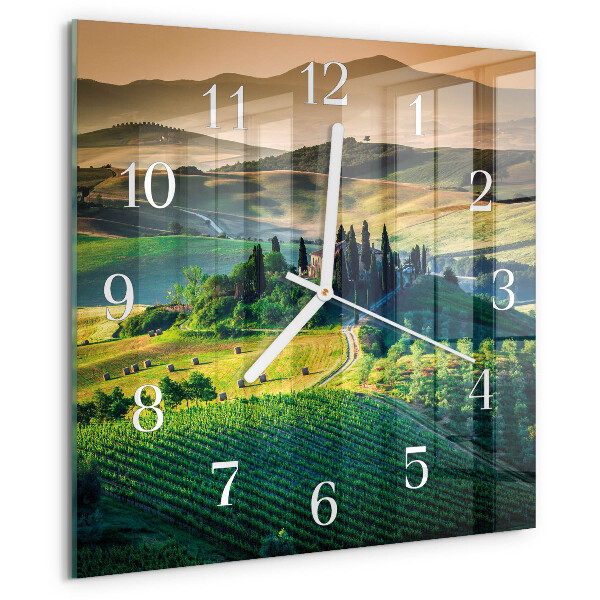 Square wall clock Landscape