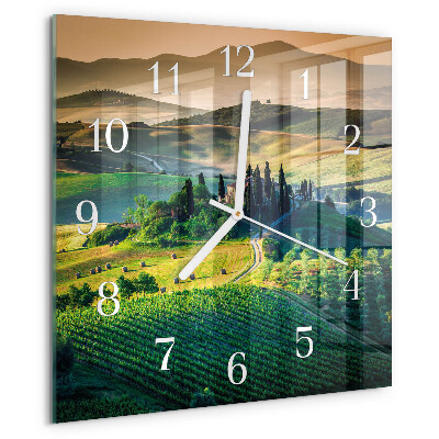 Square wall clock Landscape
