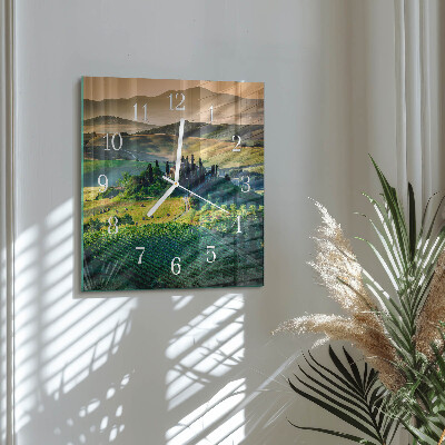 Square wall clock Landscape