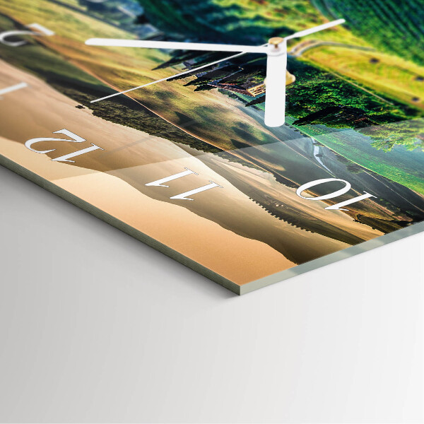 Square wall clock Landscape