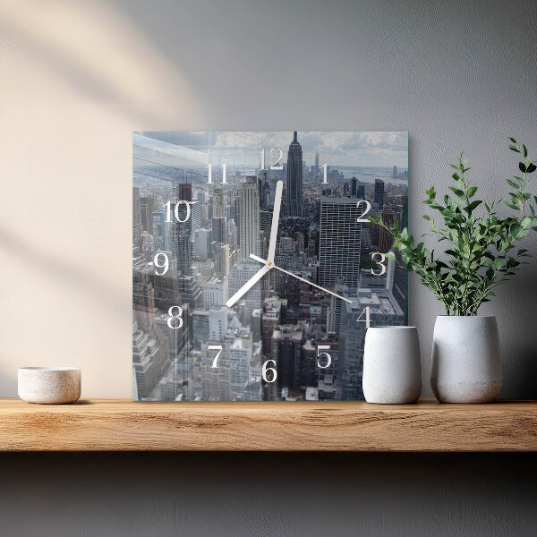 Square wall clock Horizon