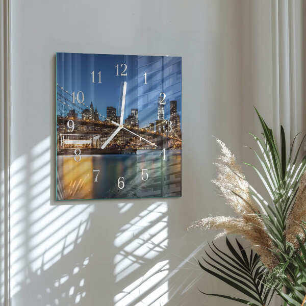 Square wall clock Horizon