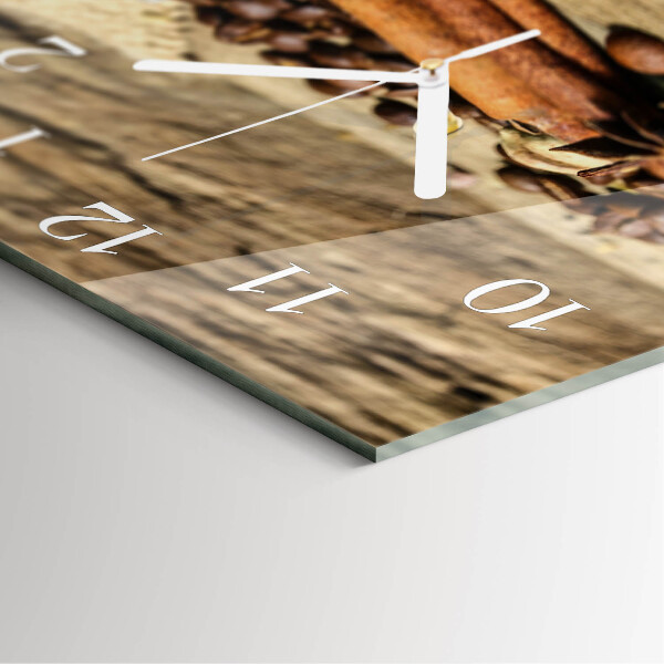 Square wall clock Anise Cinnamon