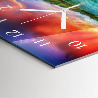 Square wall clock Landscape